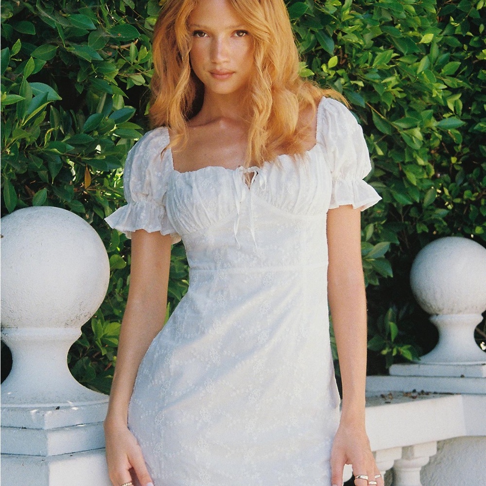 Princess Polly White Puff Sleeve Dress